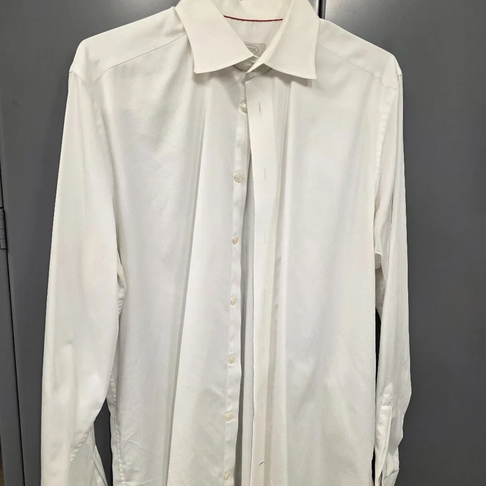 Eton slim fit white button up dress shirt - Picture 1 of 2